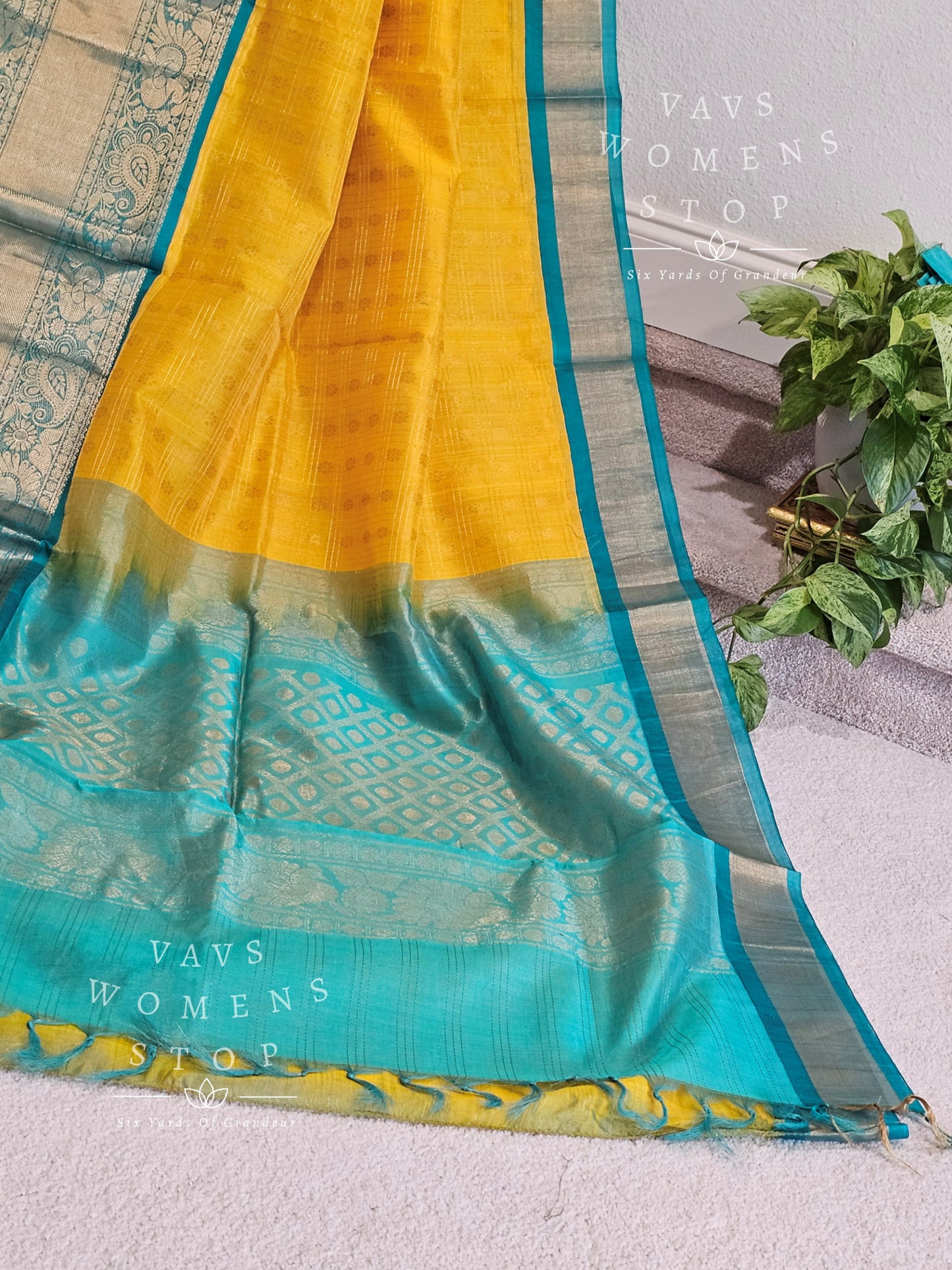 Pure Kuppadam Pattu Silk Cotton Saree - Blouse