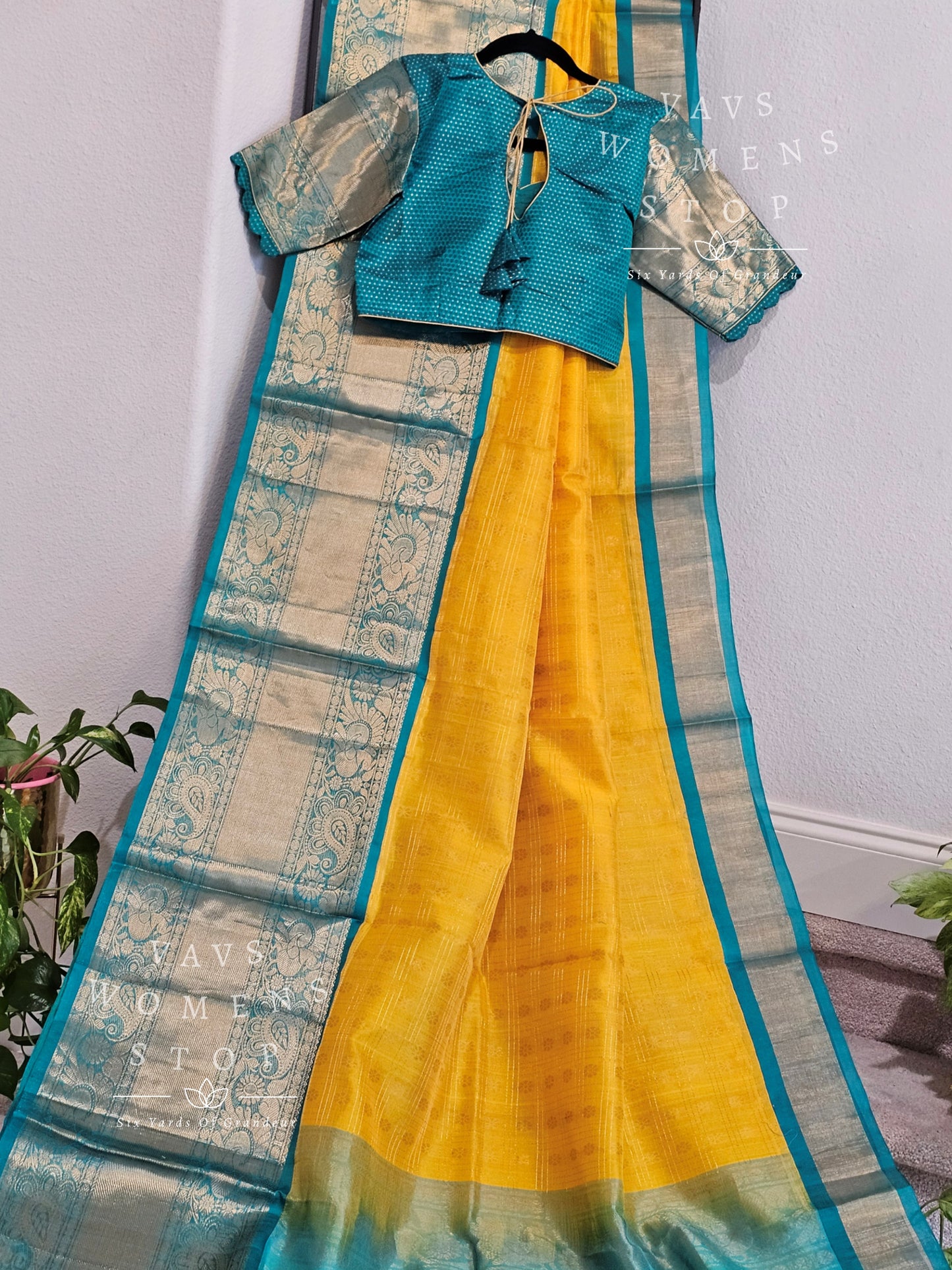 Pure Kuppadam Pattu Silk Cotton Saree - Blouse