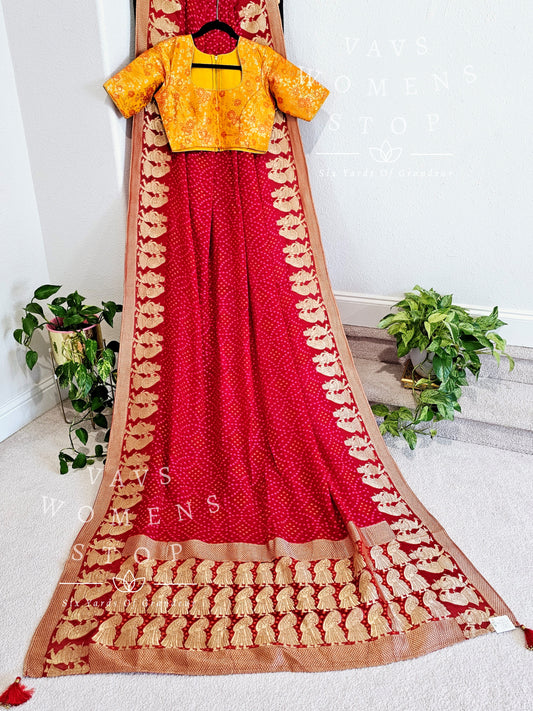 Pure Khadi Georgette Saree - Blouse