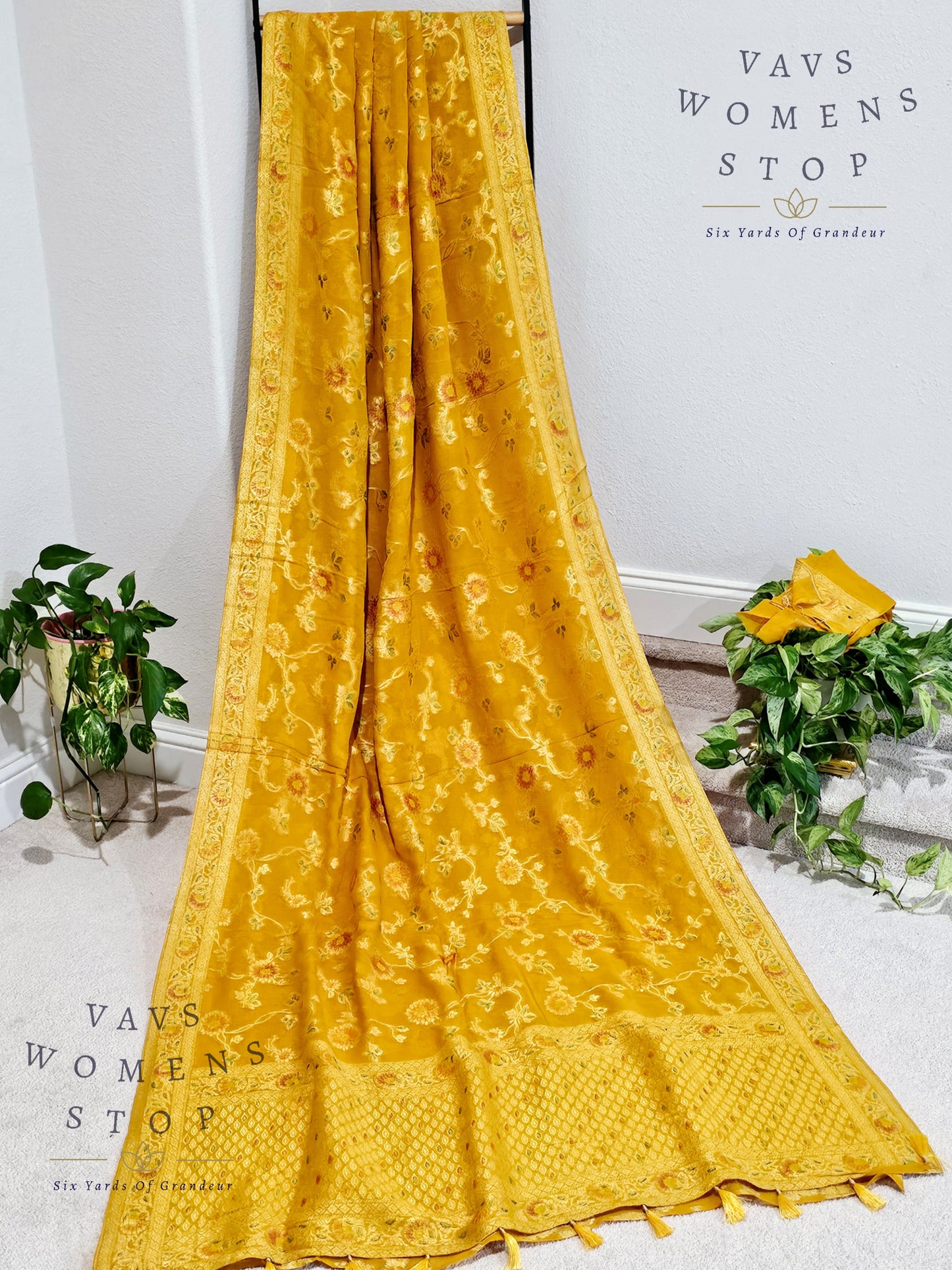 Pure Khaddi Viscose Georgette Designer Saree