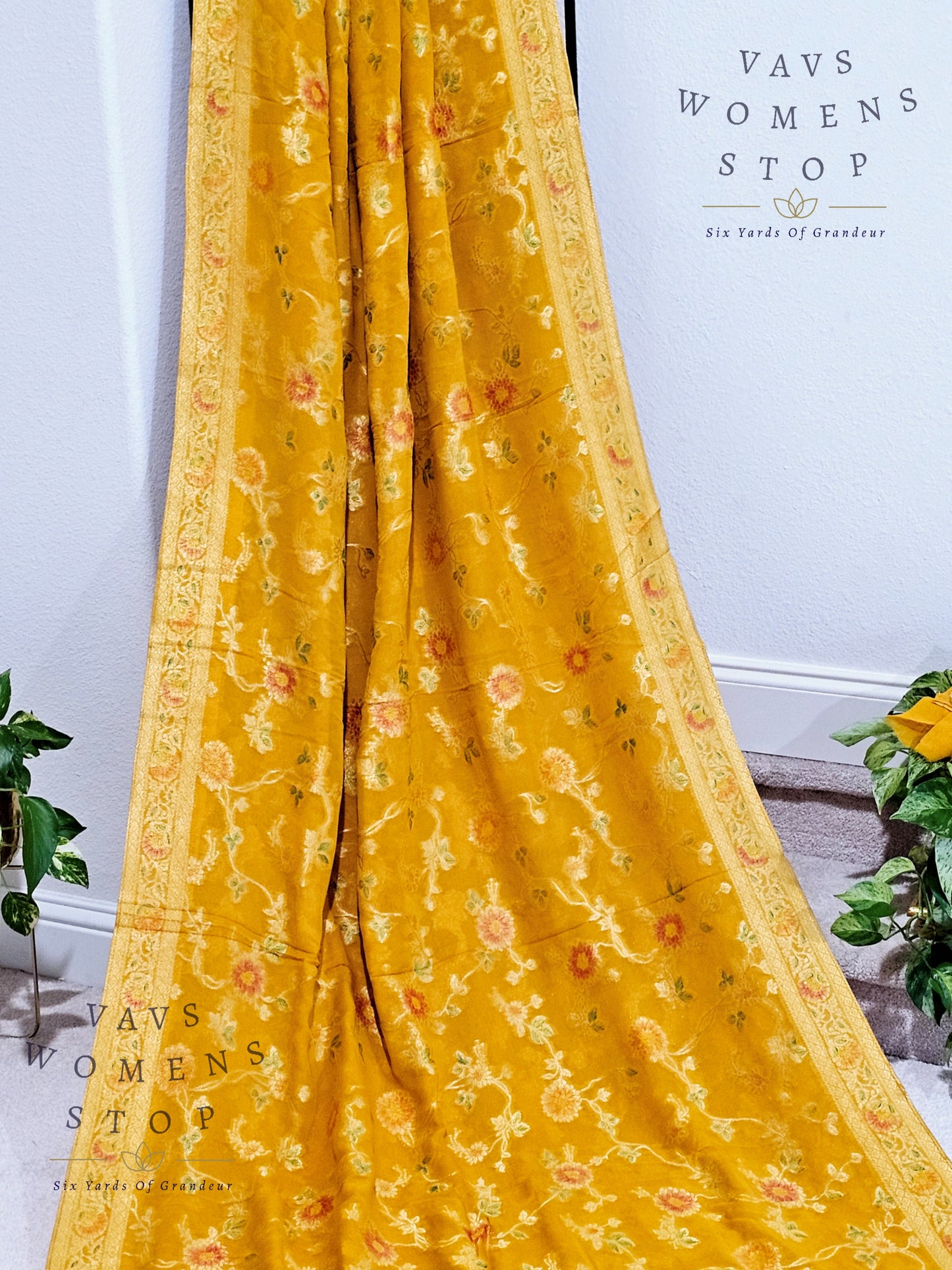 Pure Khaddi Viscose Georgette Designer Saree