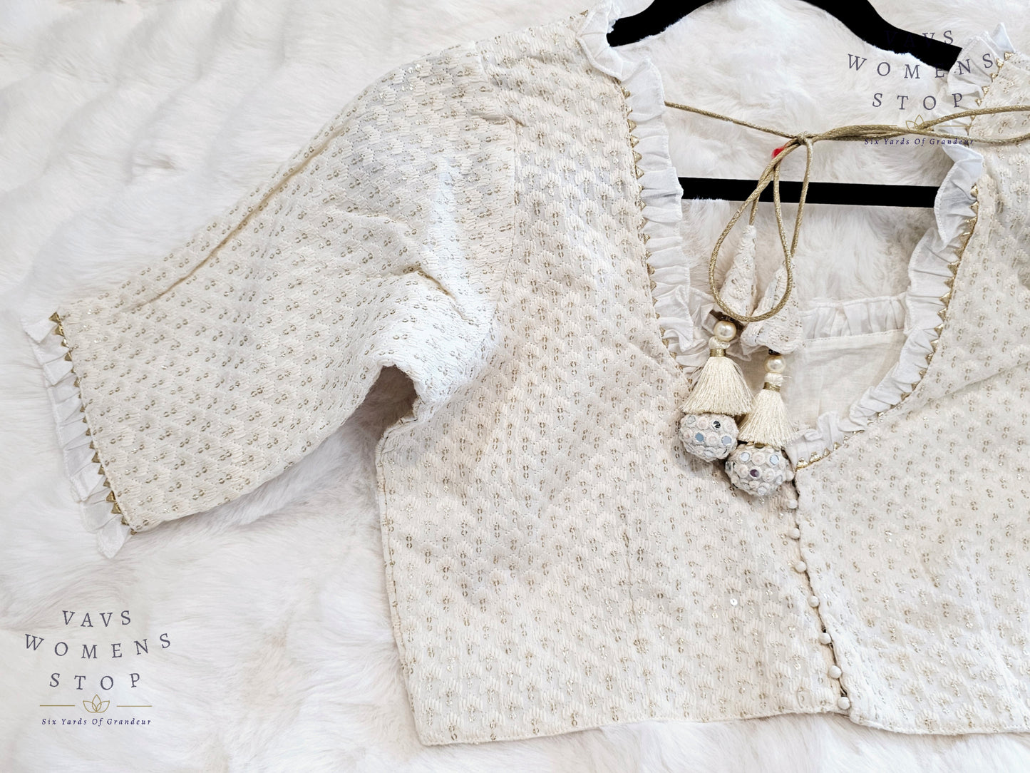 Pure Georgette Chikankari Blouse