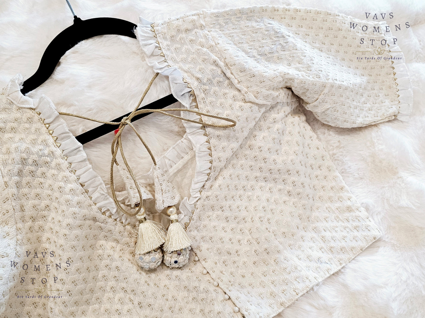 Pure Georgette Chikankari Blouse