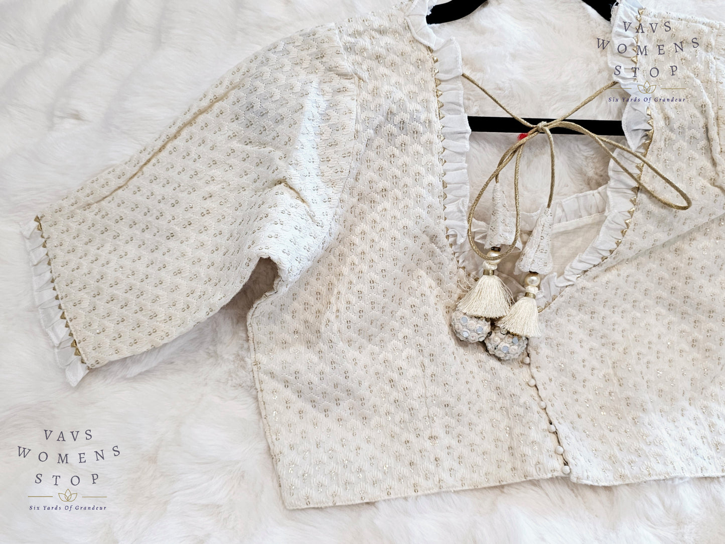 Pure Georgette Chikankari Blouse