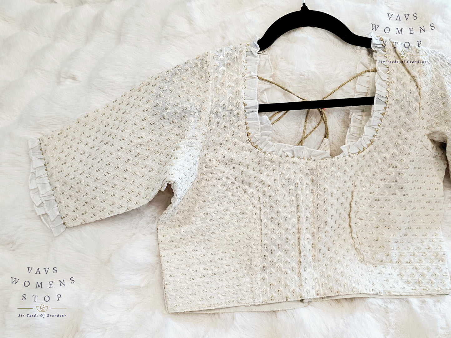 Pure Georgette Chikankari Blouse