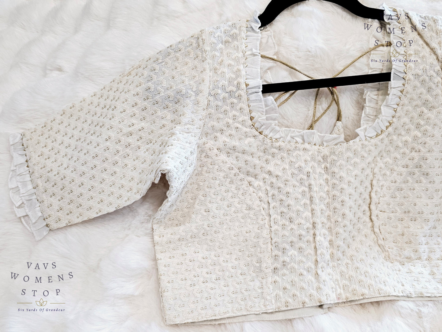Pure Georgette Chikankari Blouse