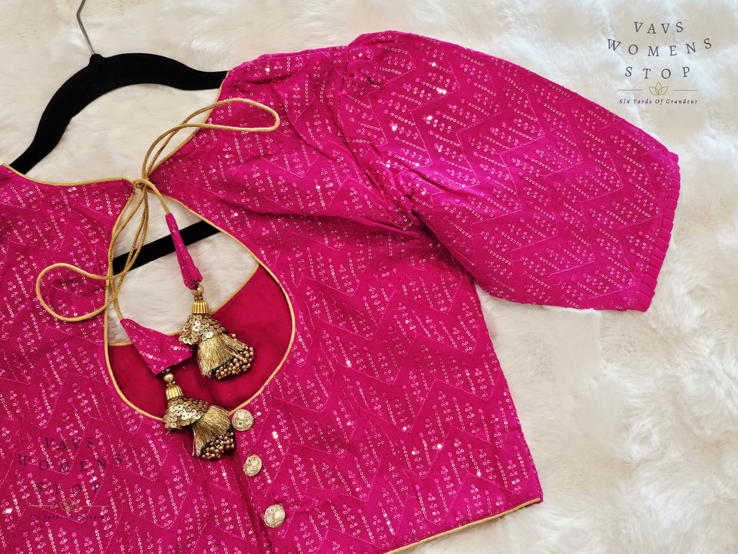 Pure Georgette Sequins Blouse