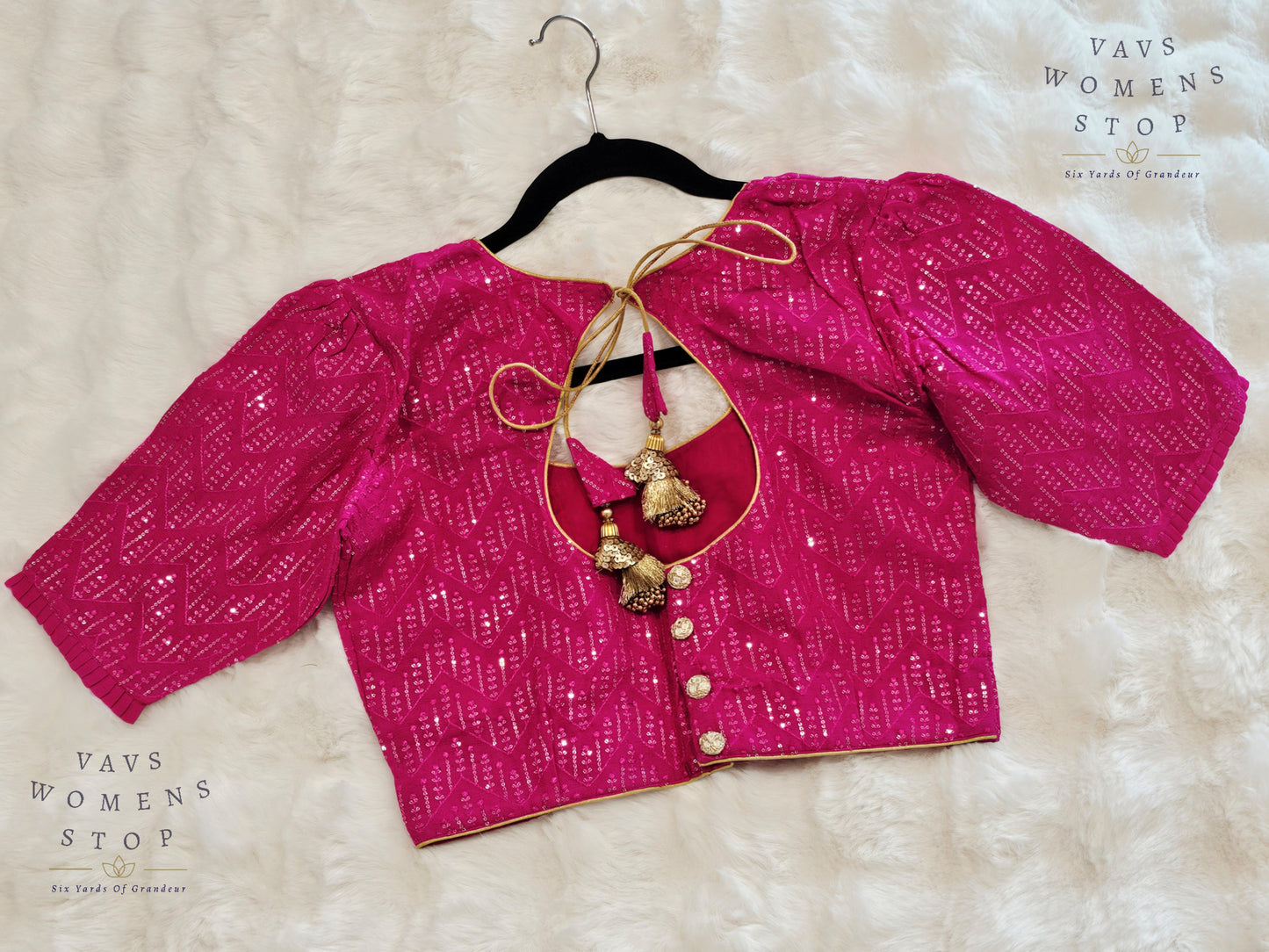 Pure Georgette Sequins Blouse