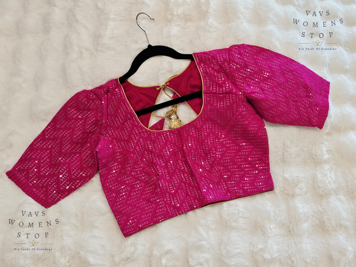 Pure Georgette Sequins Blouse