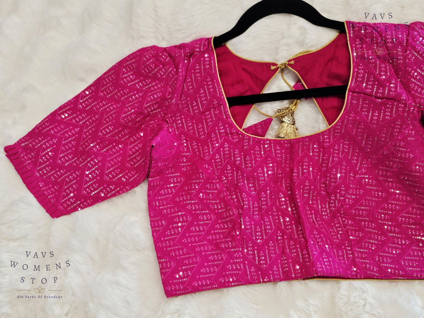 Pure Georgette Sequins Blouse