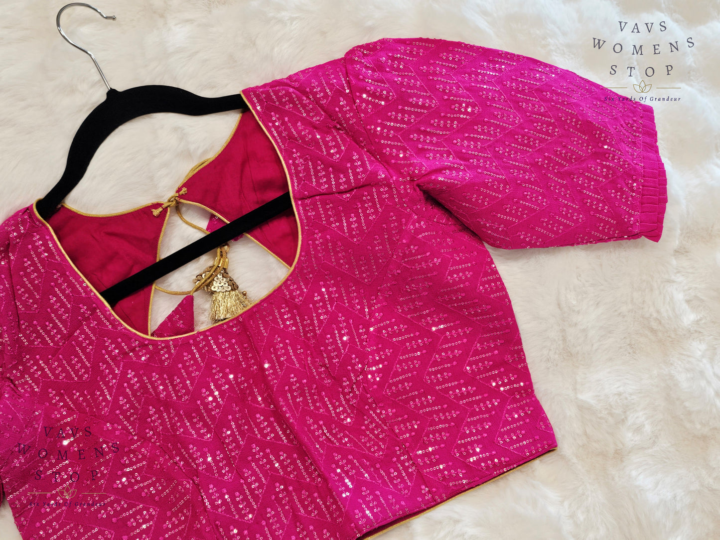Pure Georgette Sequins Blouse