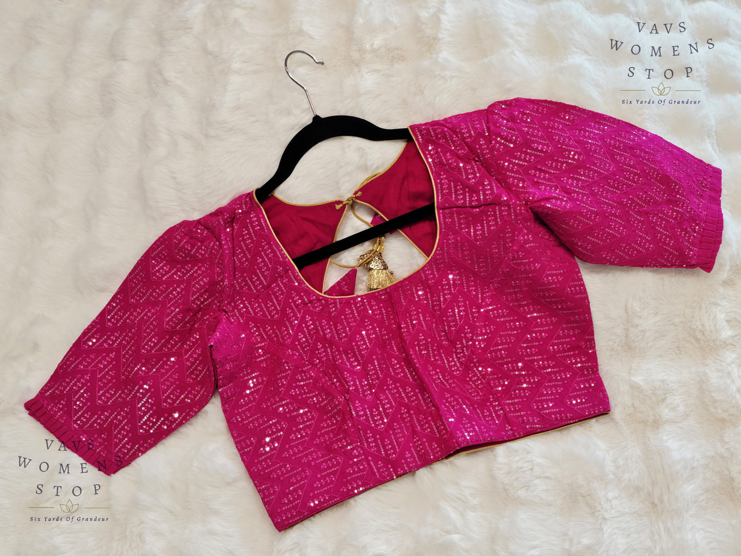 Pure Georgette Sequins Blouse