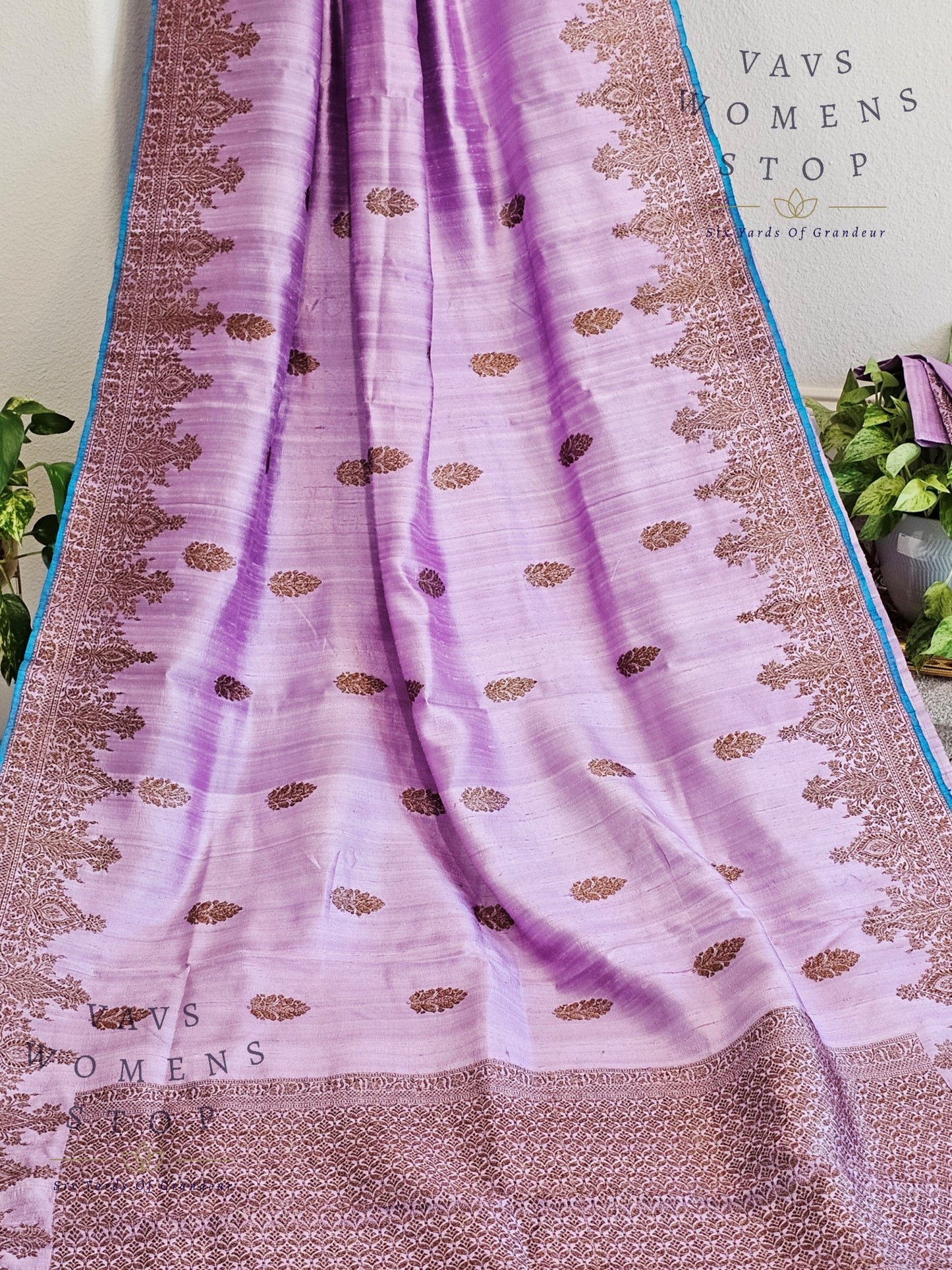 Pure Benarasi Tussar Rawsilk Saree