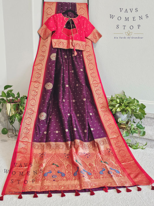 Semi Gadwal Silk Saree - Blouse