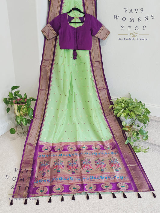 Semi Gadwal Silk Saree - Blouse