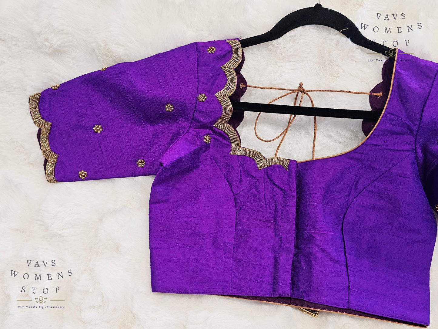 “Purple Raw Silk Blouse with Maggam Hand Embroidery – Bridal Wear USA”

“Designer Purple Raw Silk Maggam Work Blouse – Ready to Ship USA”