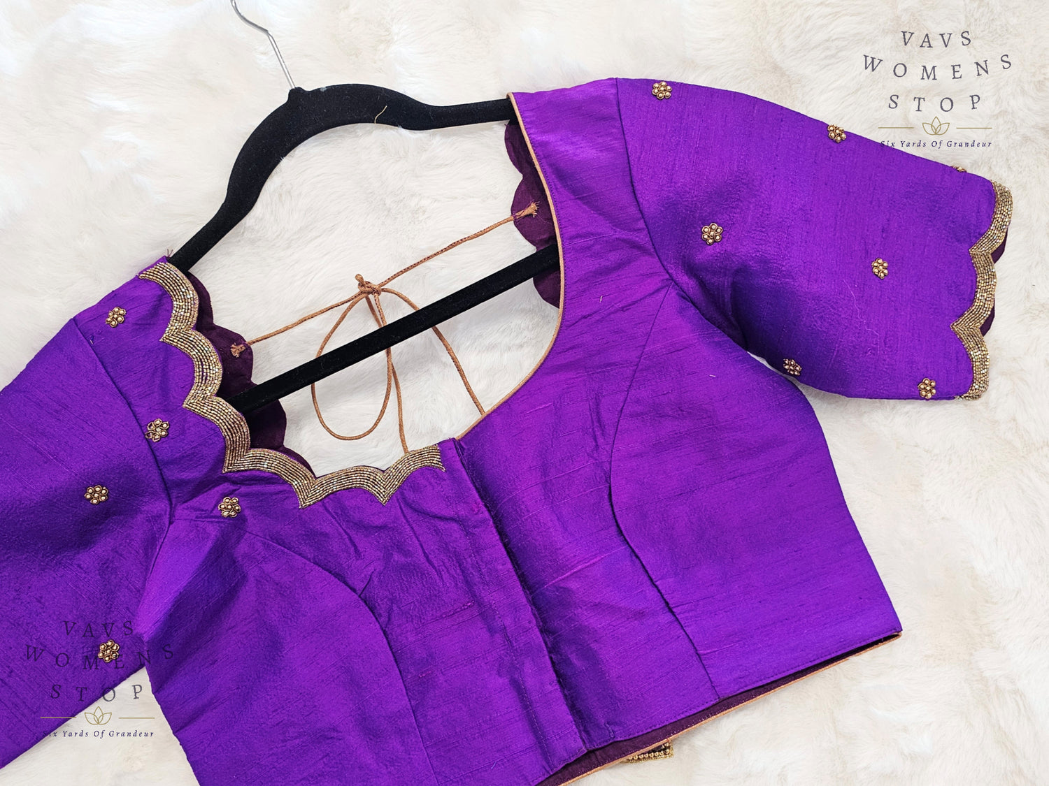 “Purple Raw Silk Blouse with Maggam Hand Embroidery – Bridal Wear USA”

“Designer Purple Raw Silk Maggam Work Blouse – Ready to Ship USA”