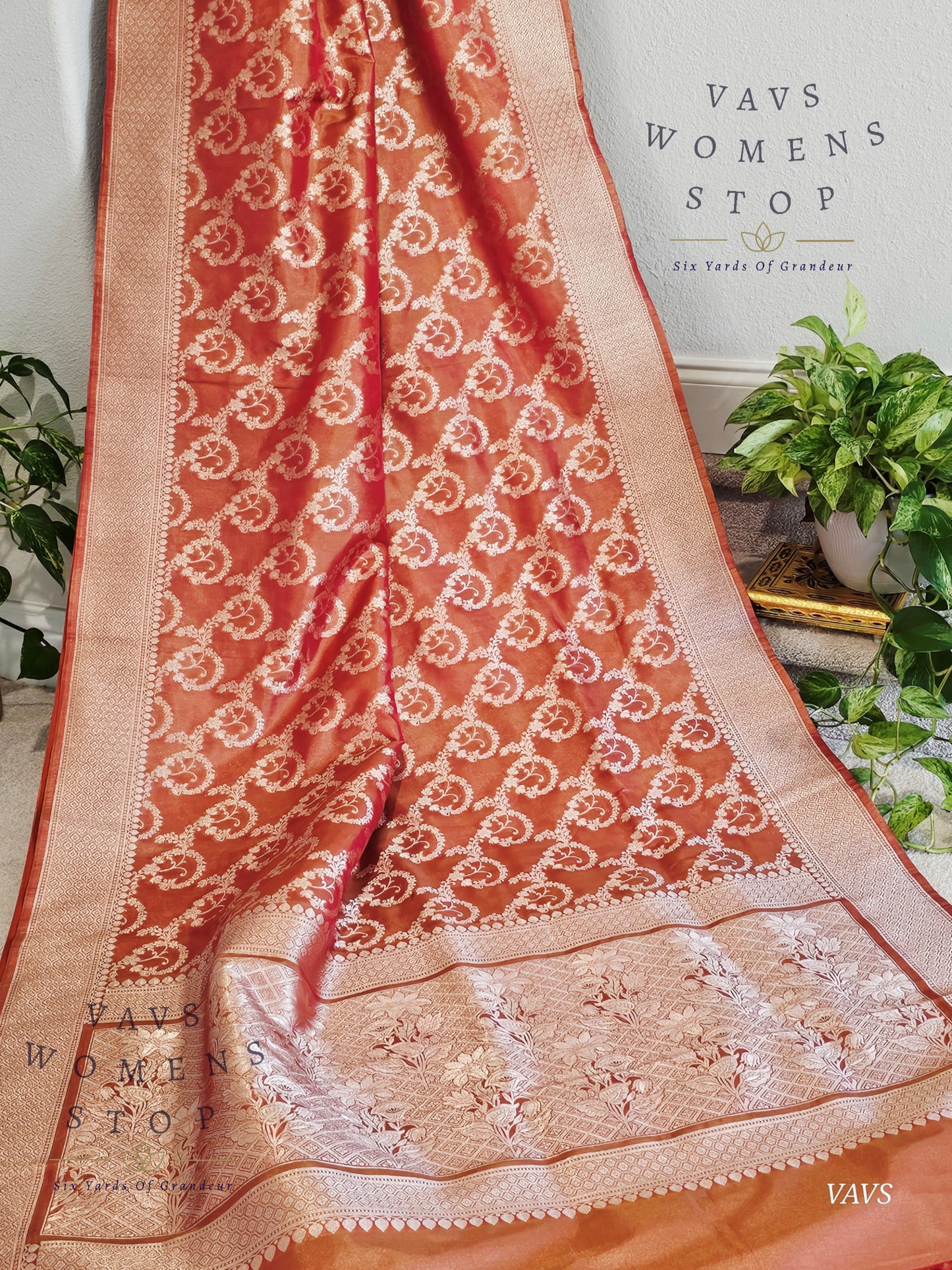 Mashru Benarasi Tissue Silk Saree - Blouse