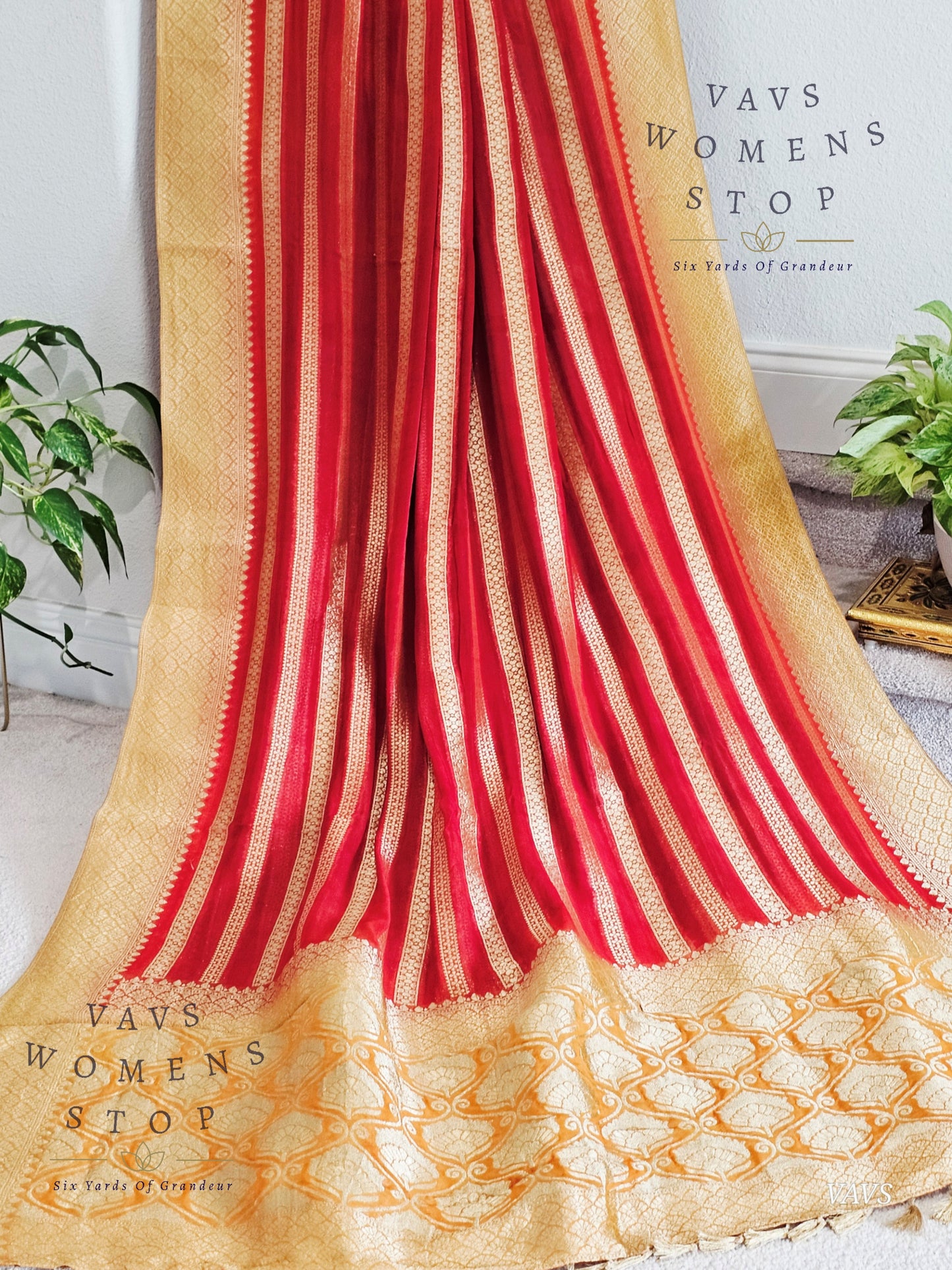 Pure Khadi Georgette Saree - Blouse