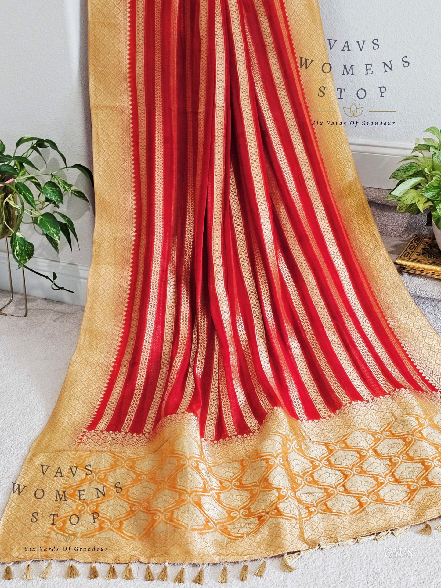 Pure Khadi Georgette Saree - Blouse