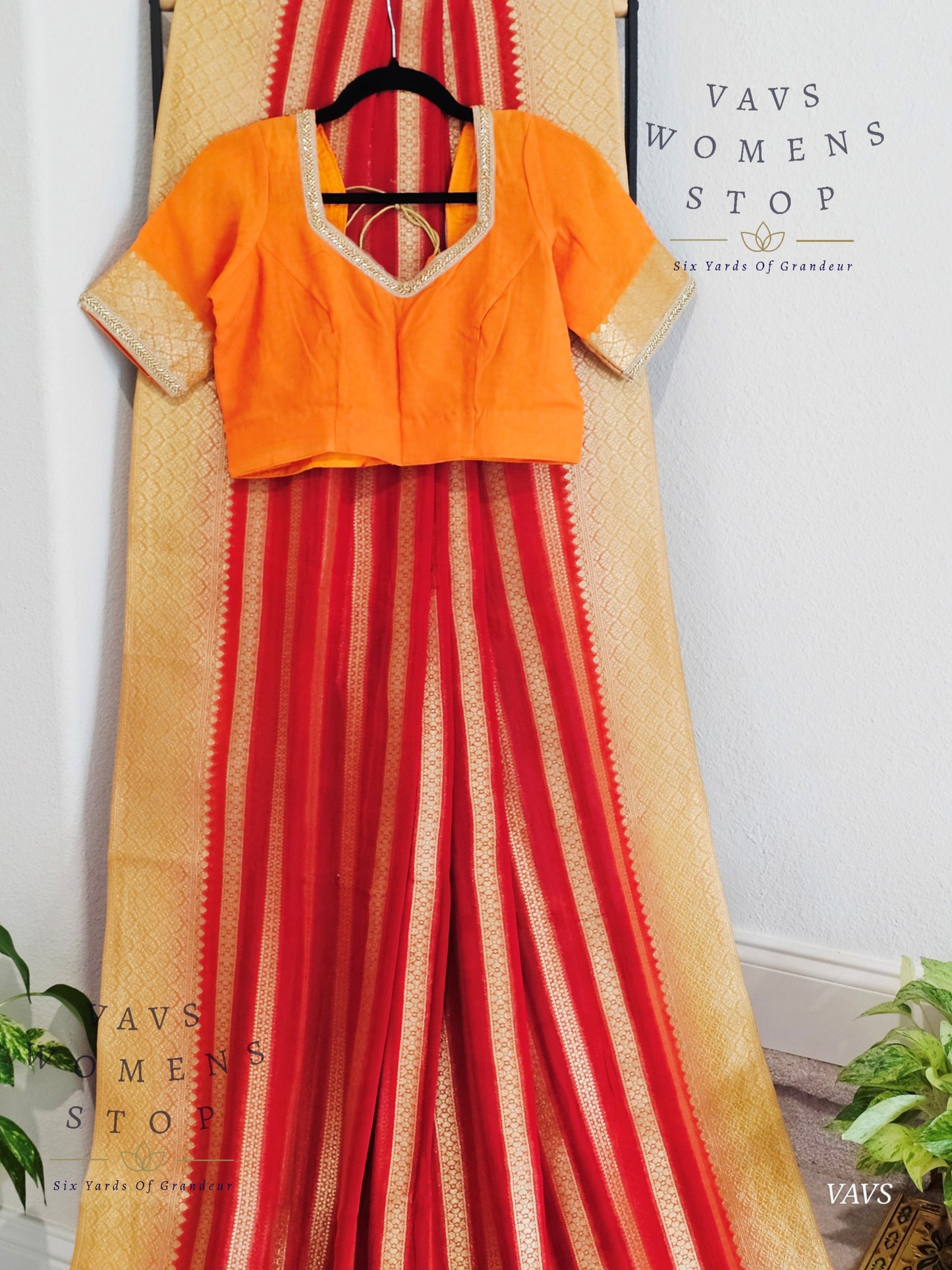 Pure Khadi Georgette Saree - Blouse