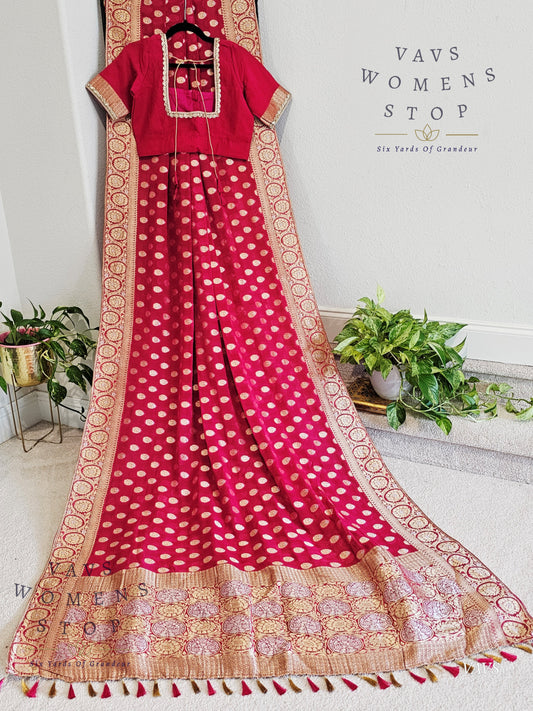 Pure Khaddi Powerloom Georgette Saree - Blouse