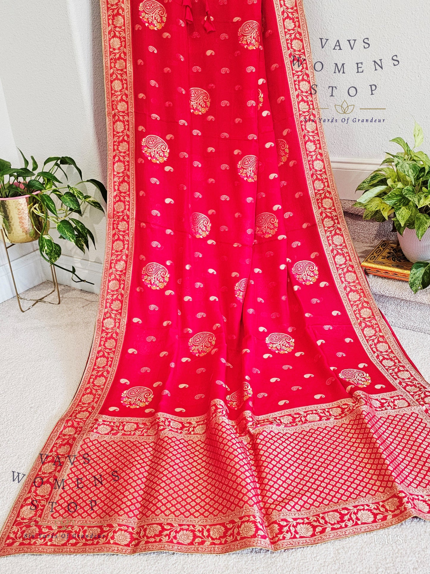 Pink Shade Designer Soft Khaddi Organzaa Silk Saree - Blouse