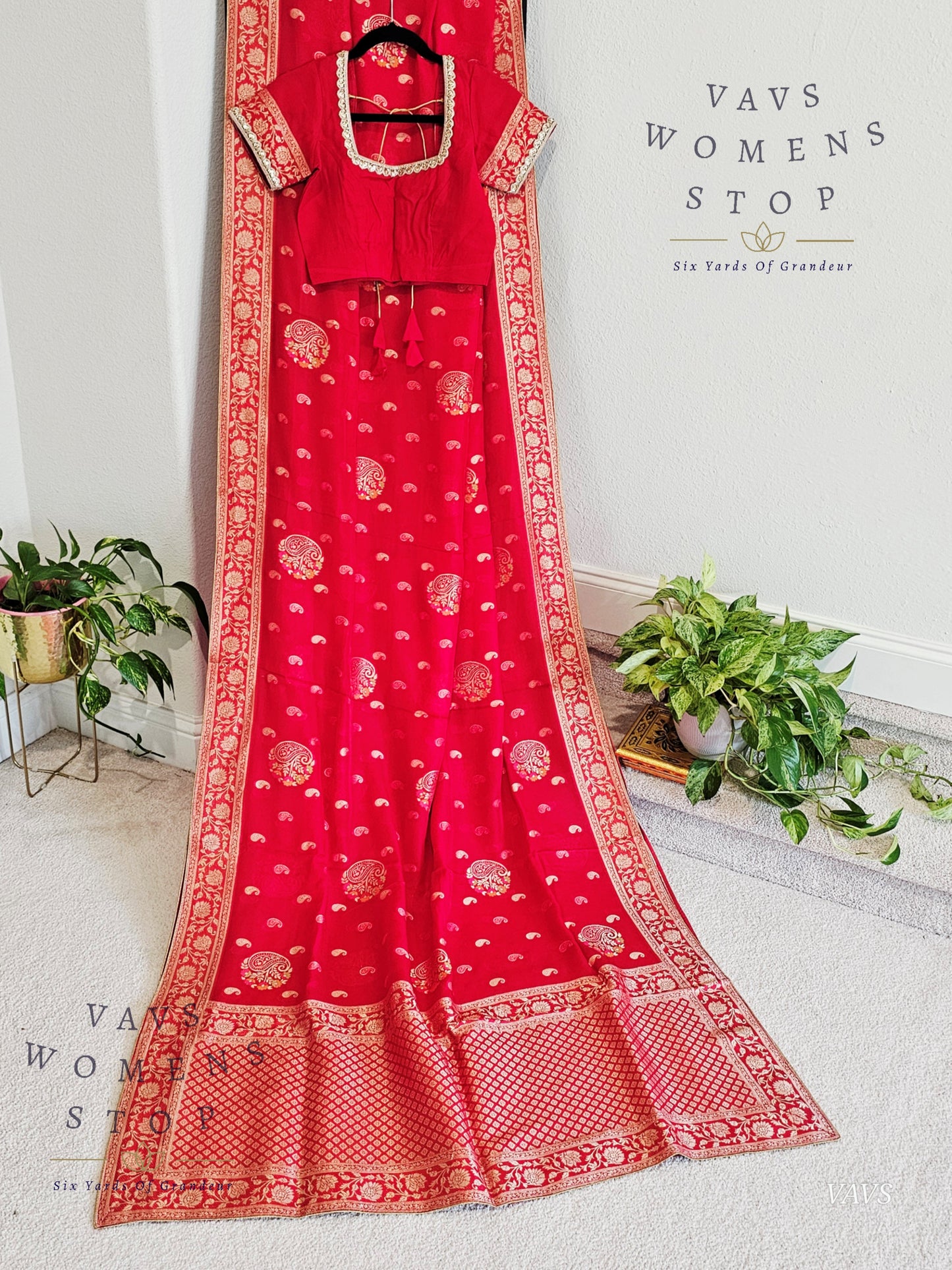 Pink Shade Designer Soft Khaddi Organzaa Silk Saree - Blouse
