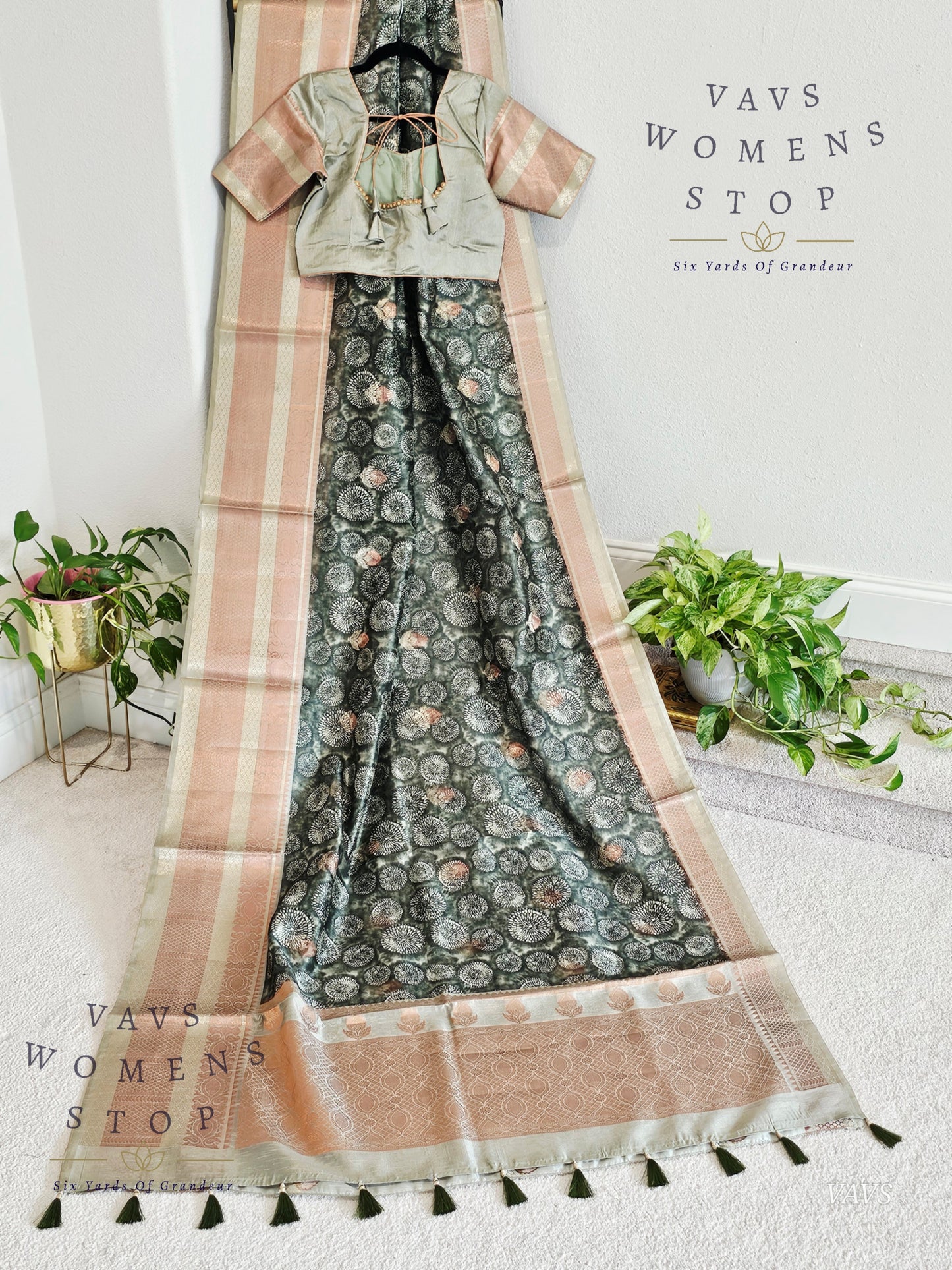 Soft Kota Tussar Rawsilk Saree -  Blouse