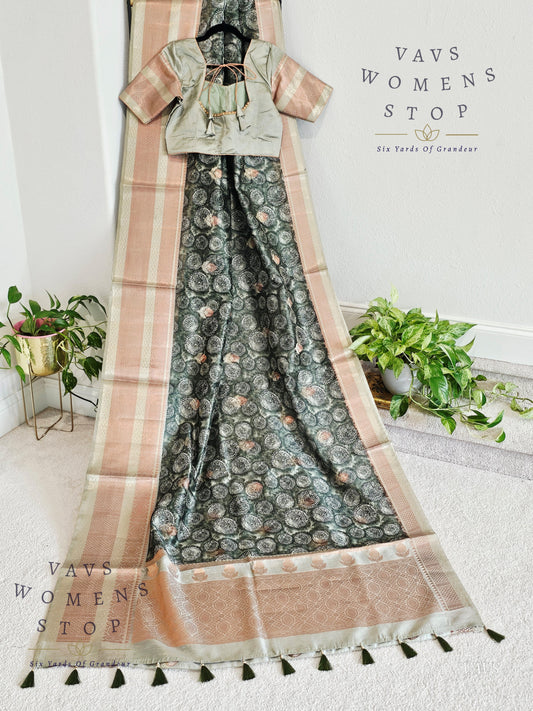 Soft Kota Tussar Rawsilk Saree - Blouse