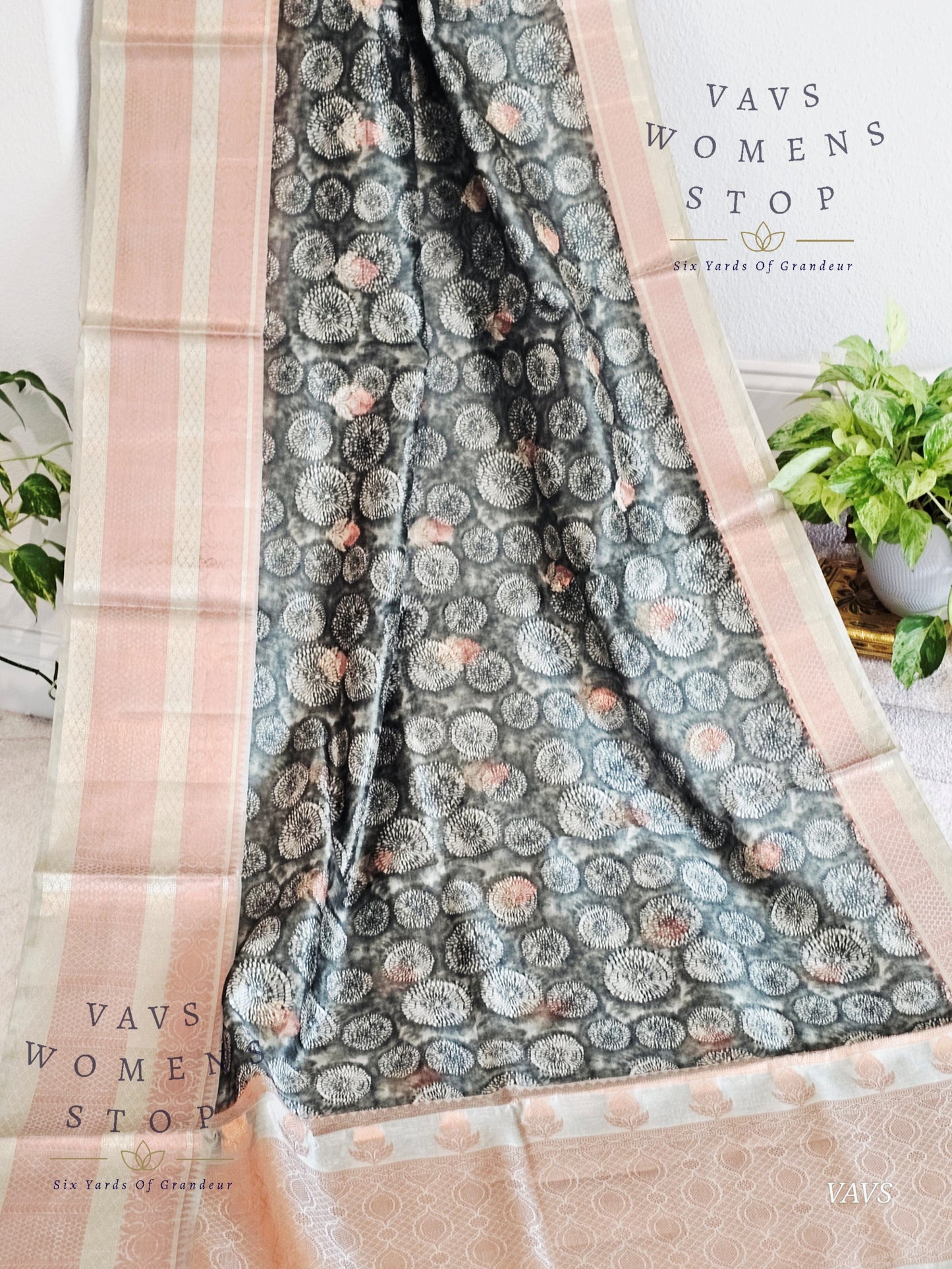 Soft Kota Tussar Rawsilk Saree -  Blouse