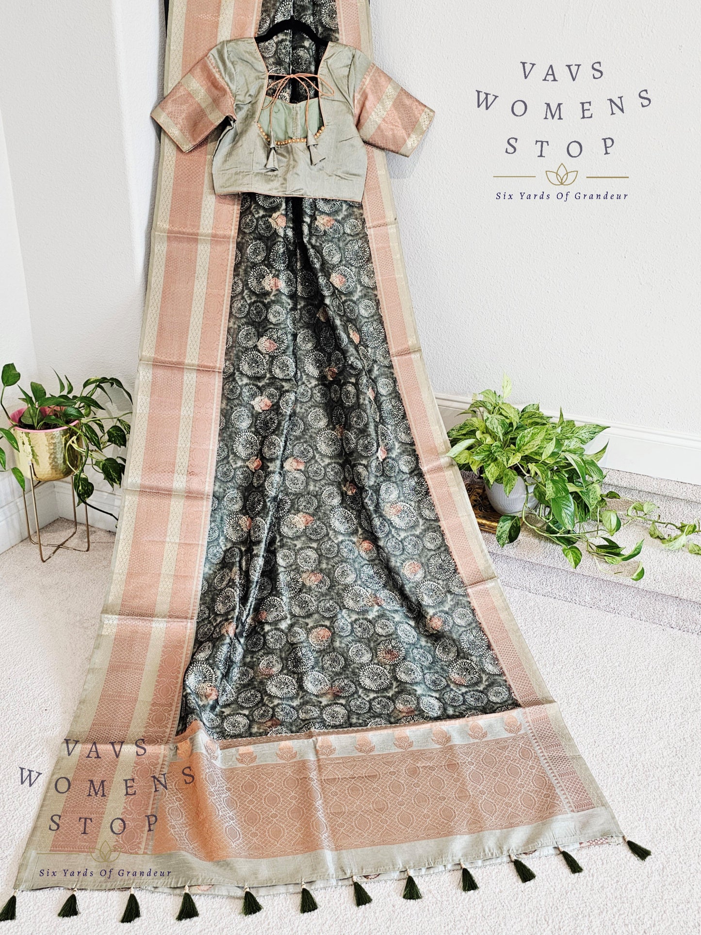 Soft Kota Tussar Rawsilk Saree -  Blouse