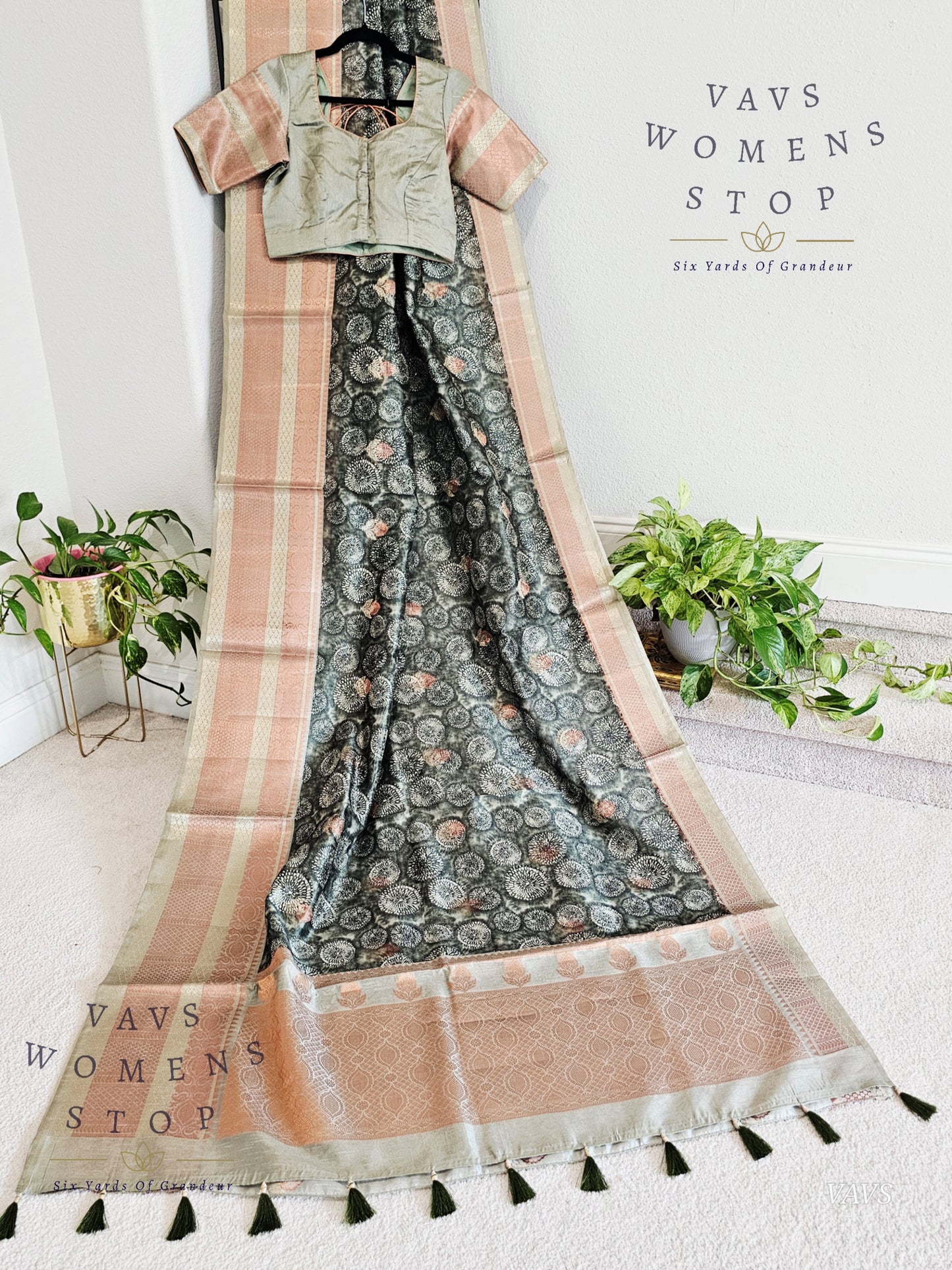Soft Kota Tussar Rawsilk Saree -  Blouse