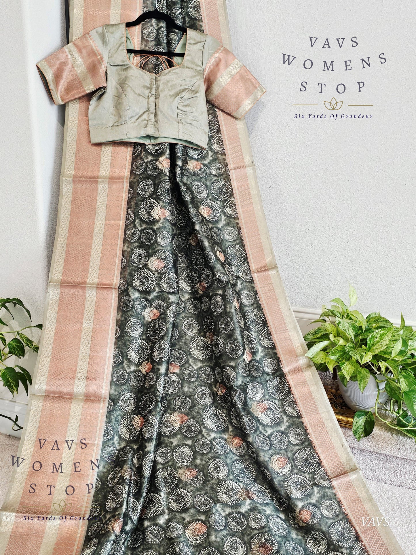 Soft Kota Tussar Rawsilk Saree -  Blouse