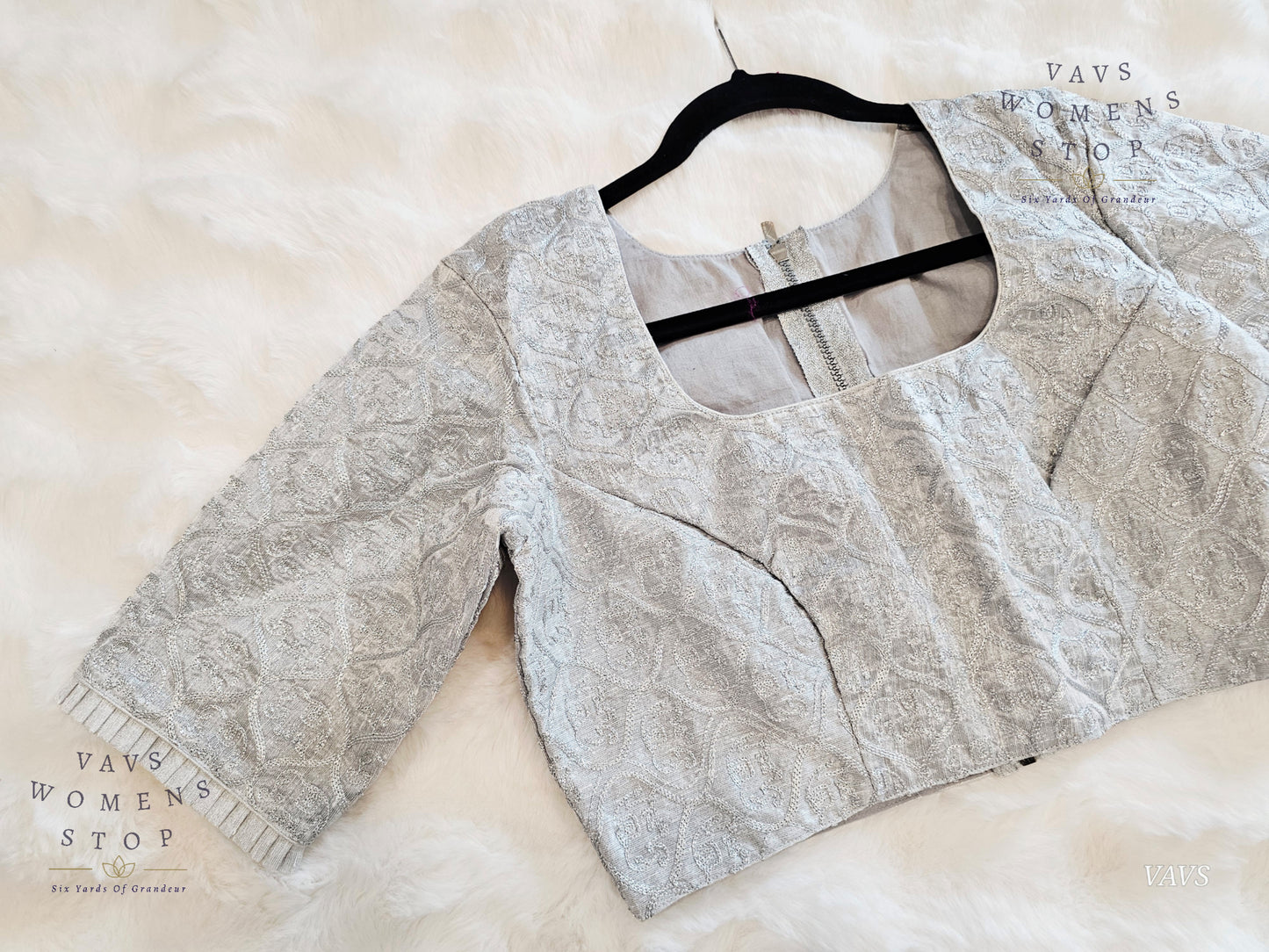 Rawsilk Silver Blouse