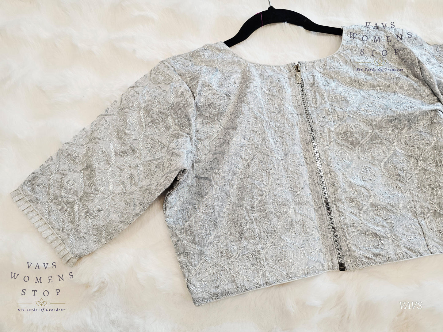 Rawsilk Silver Blouse