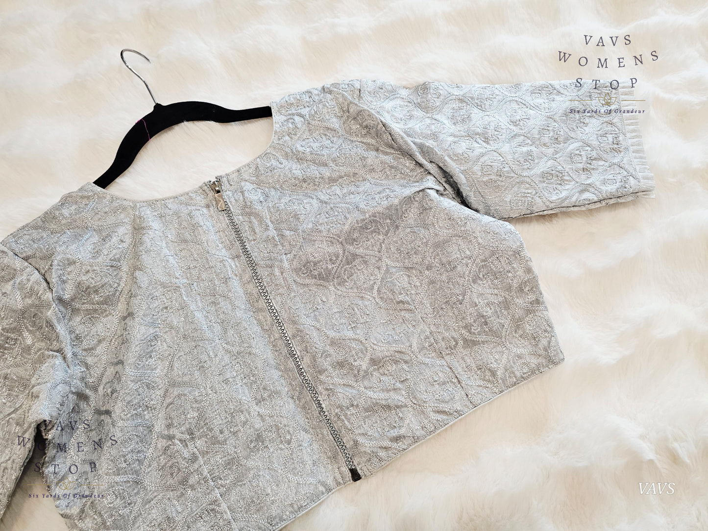 Rawsilk Silver Blouse
