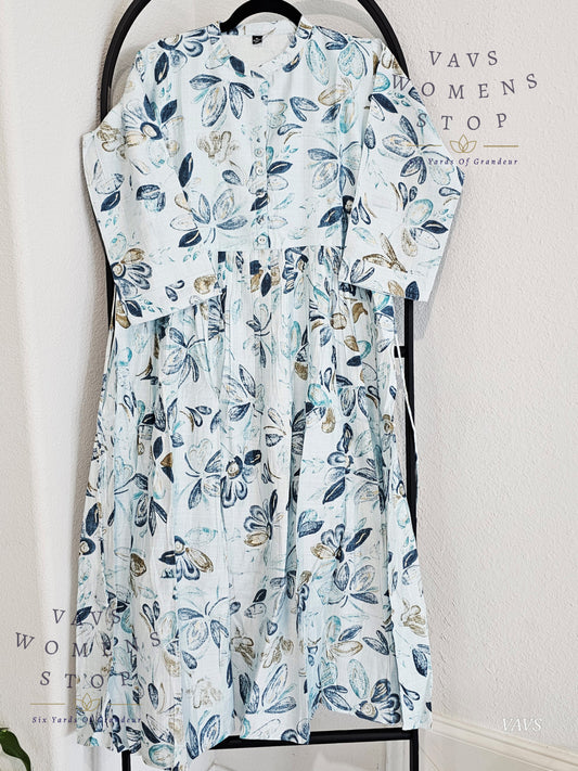 Soft Silk Cotton Kurthi/Frock - XL