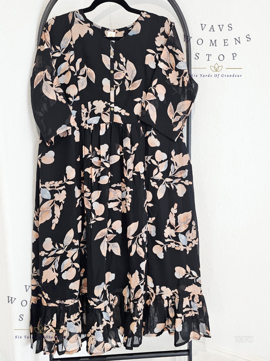 Readymade Soft Georgette Frock - XL