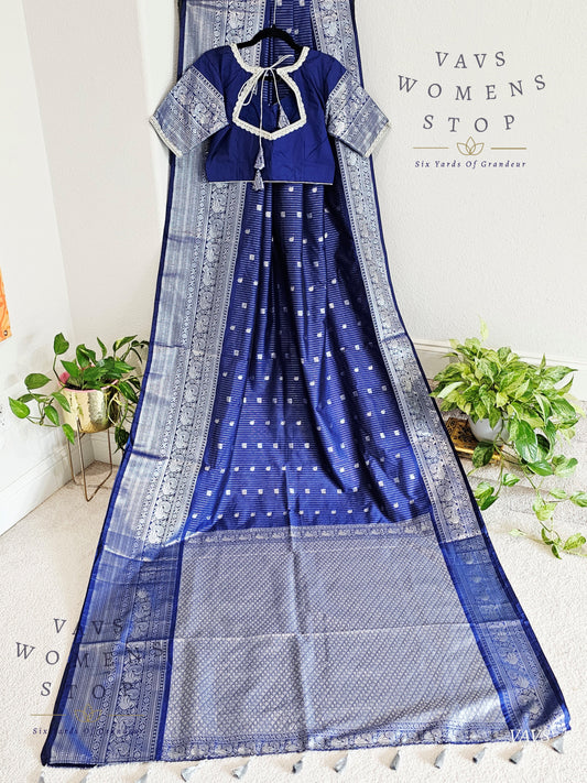 Semi Gadwal Silk Saree - Blouse