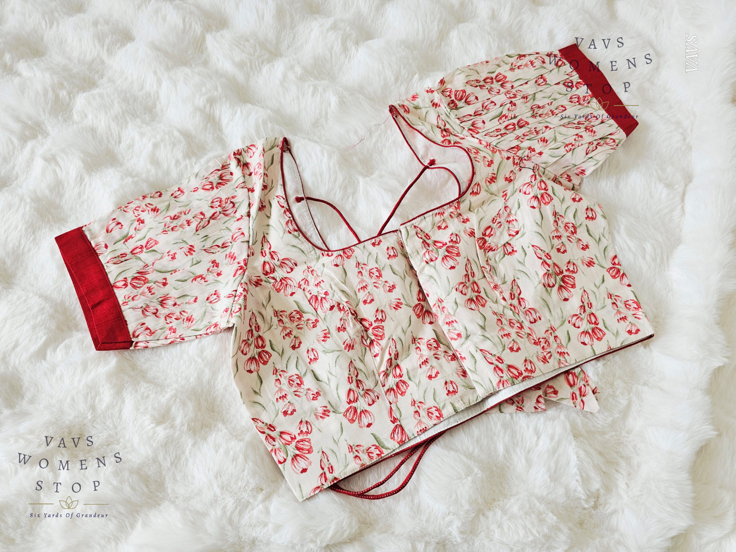 Floral Print Cotton Blouse