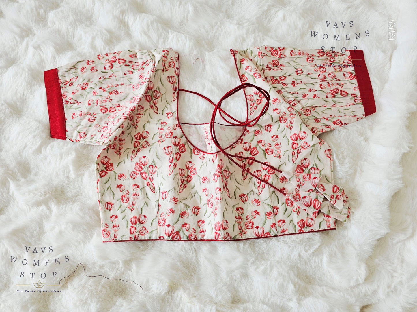 Floral Print Cotton Blouse