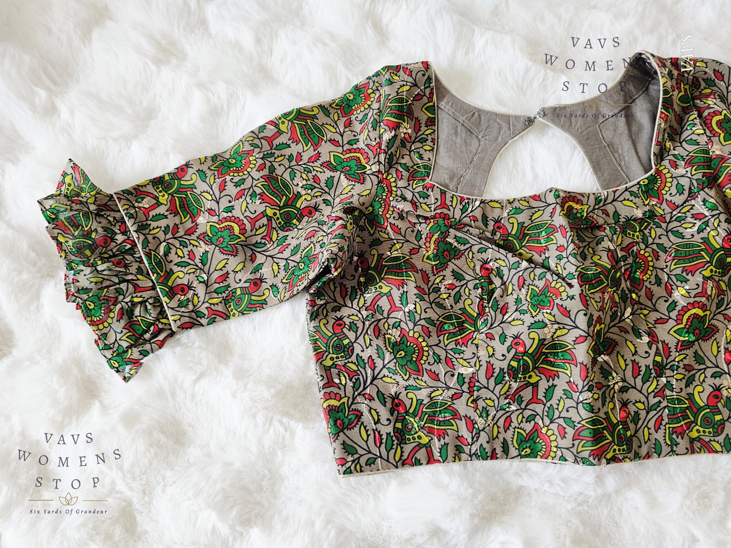 Kalamkari Georgette Blouse