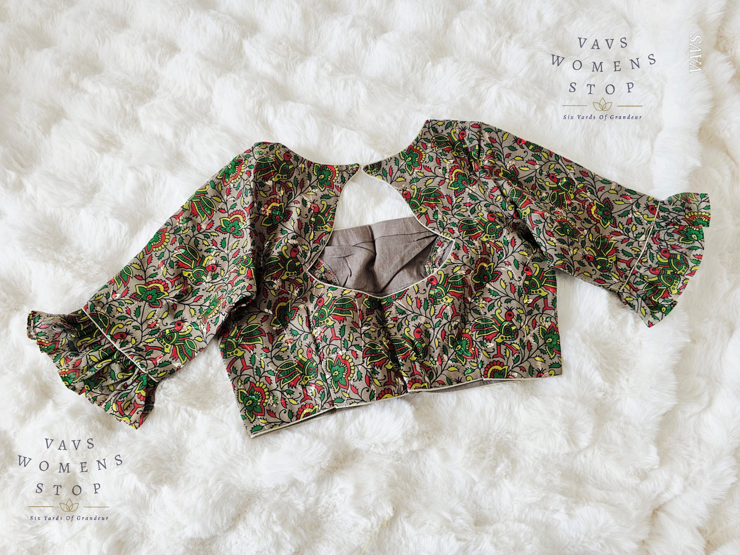 Kalamkari Georgette Blouse