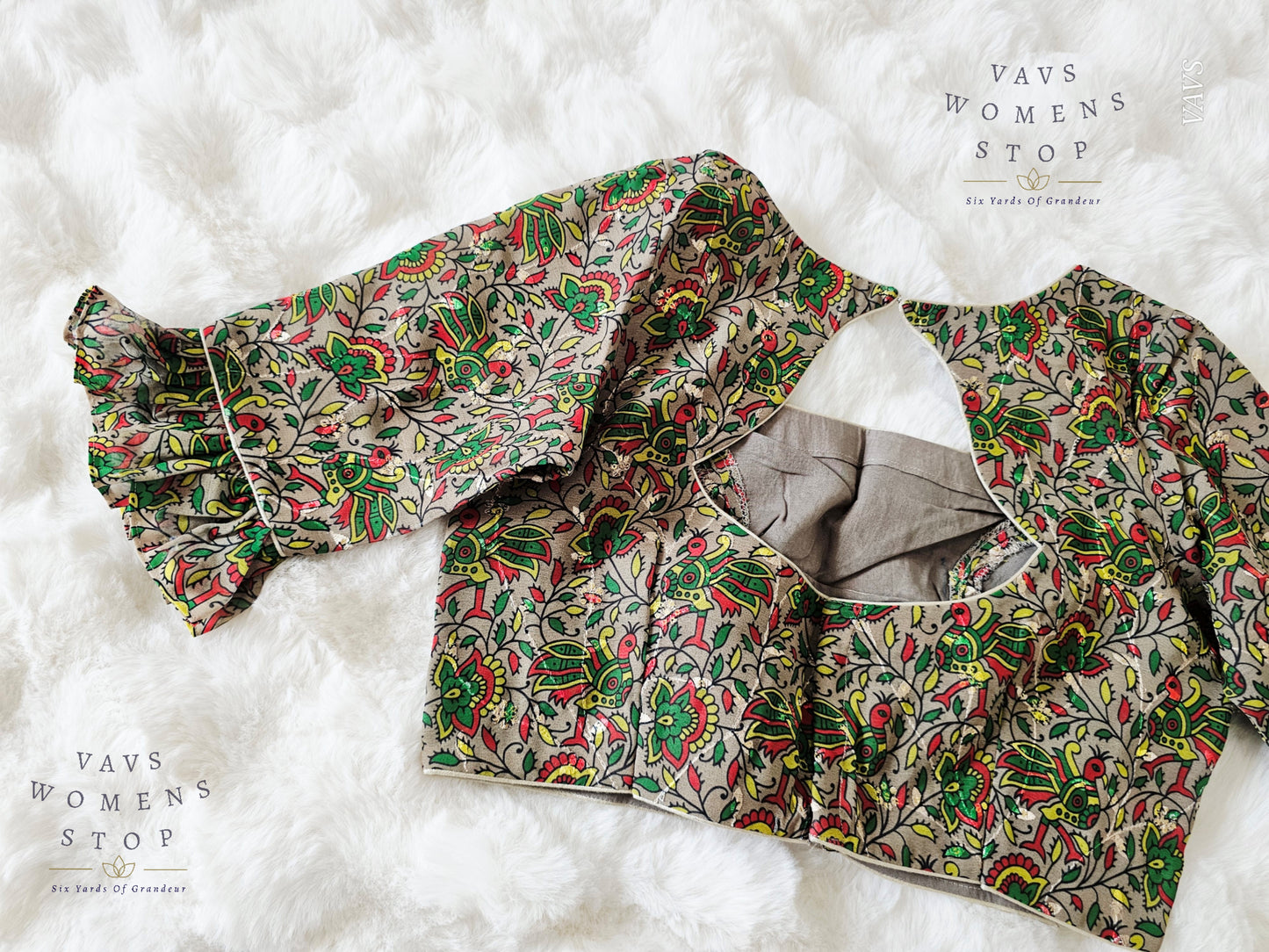 Kalamkari Georgette Blouse