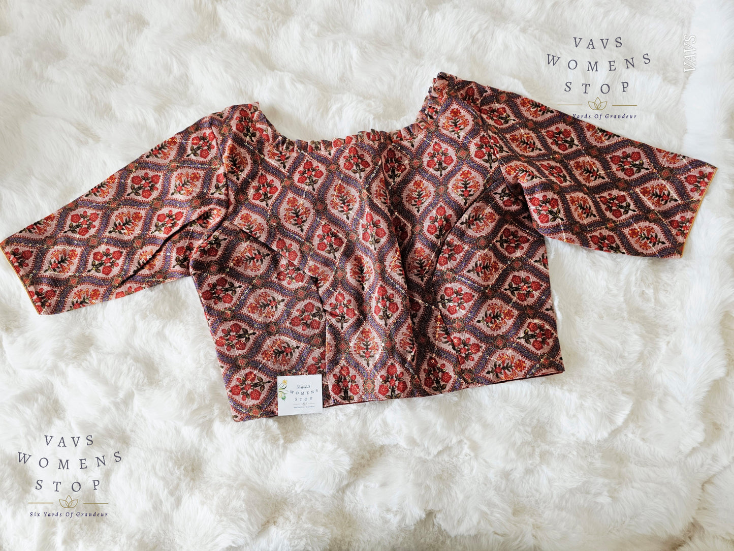 Linen Cotton Floral Prints Blouse