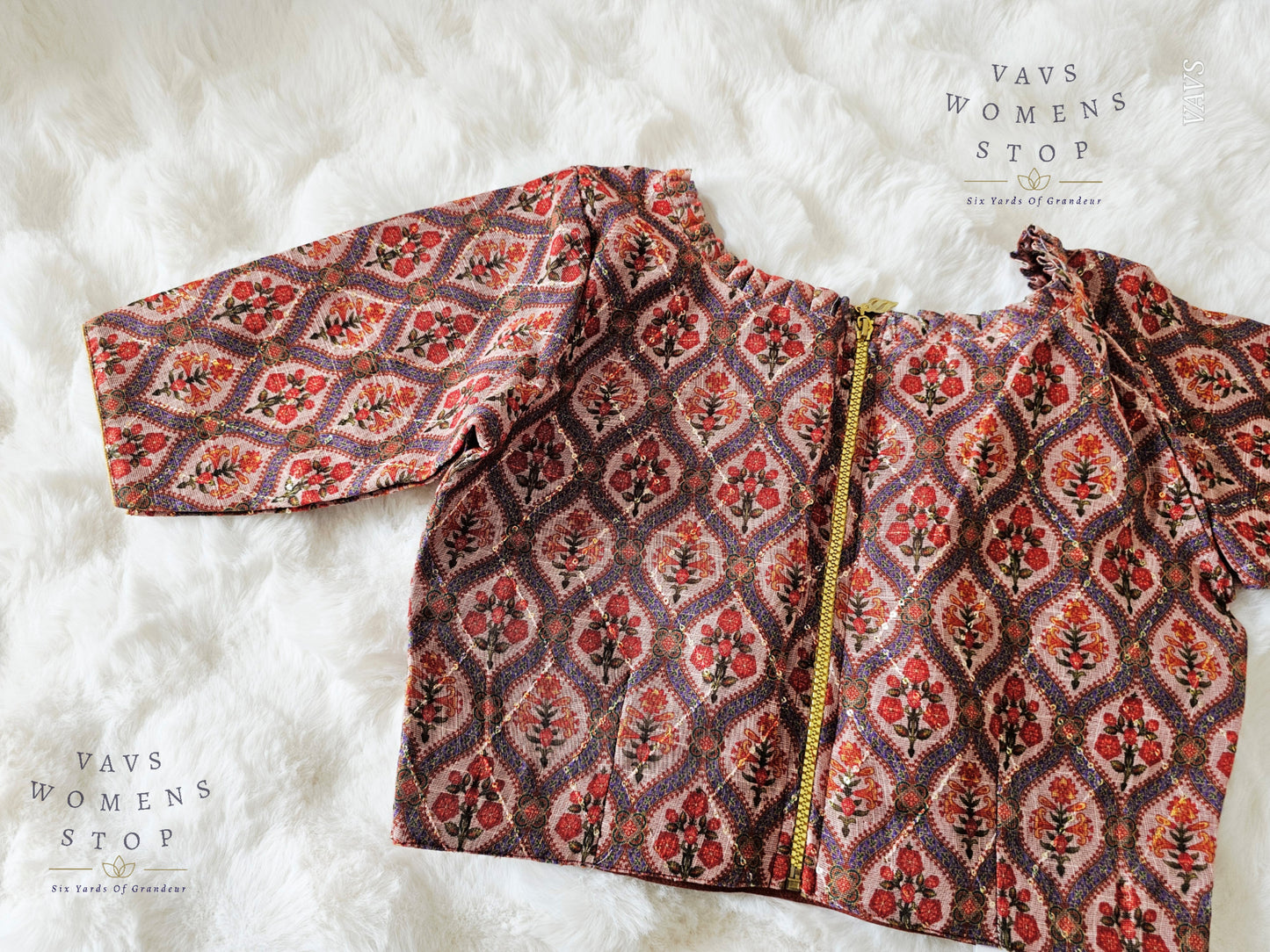 Linen Cotton Floral Prints Blouse