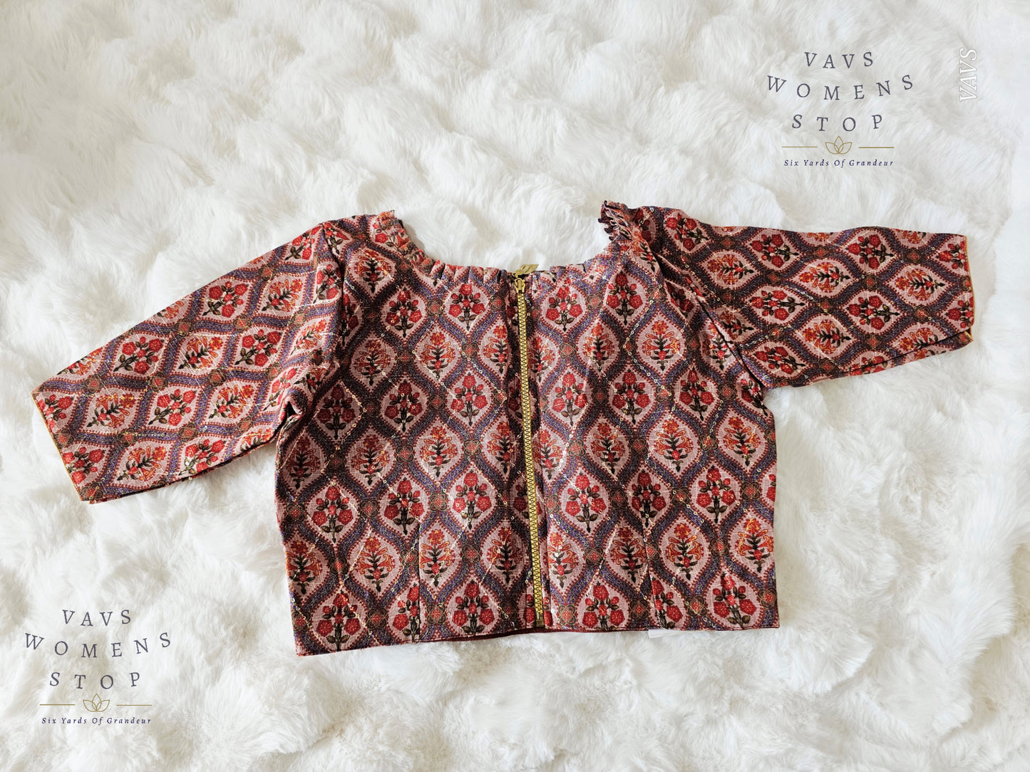 Linen Cotton Floral Prints Blouse