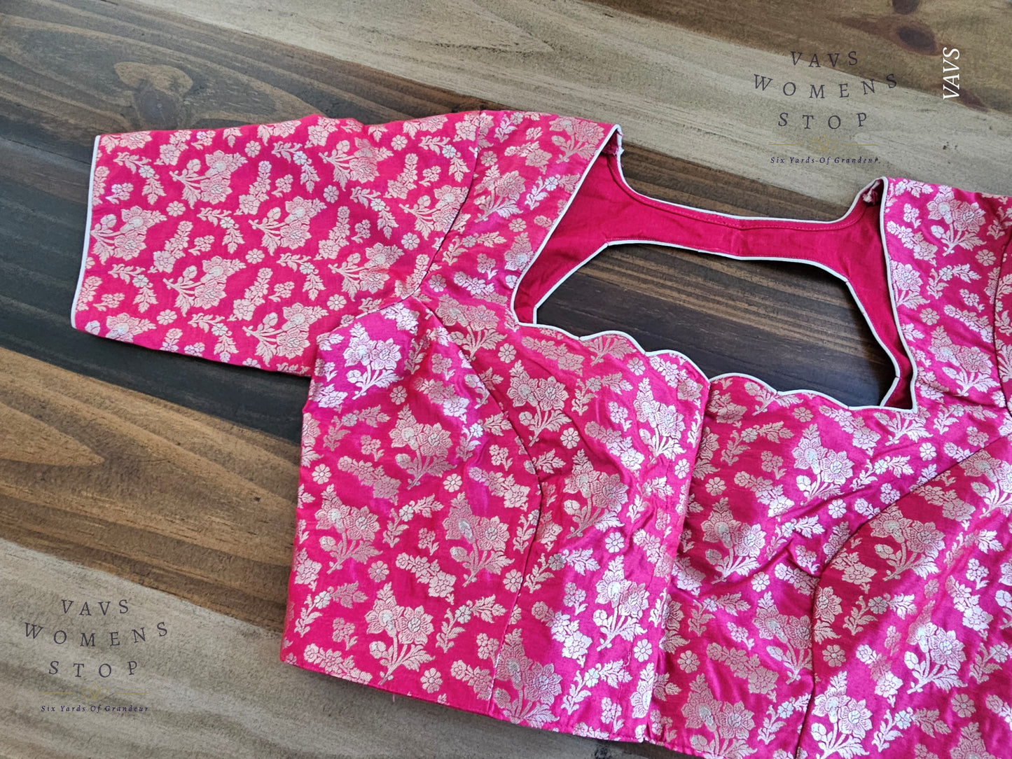 Pink Benarasi Designer Blouse