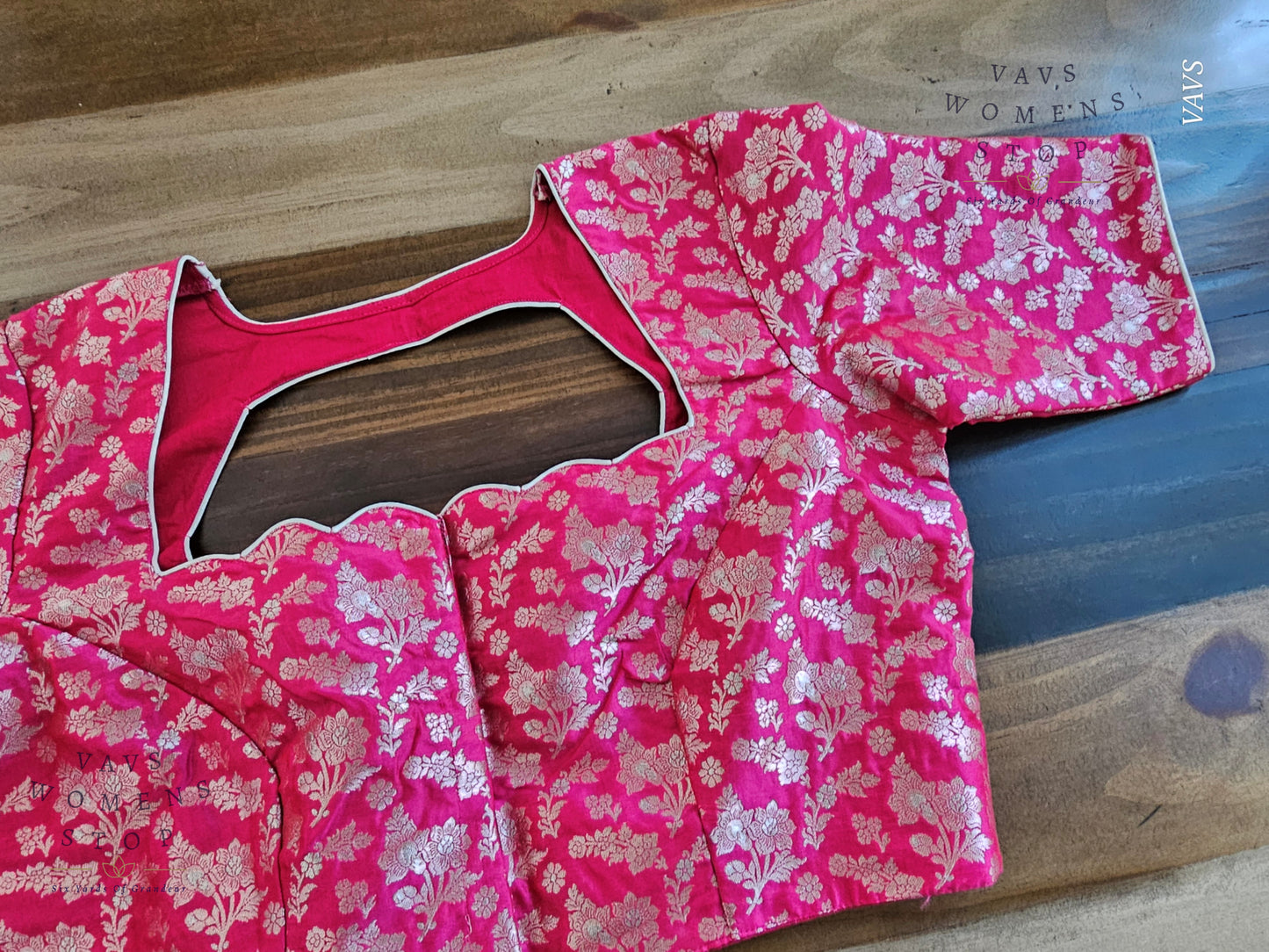 Pink Benarasi Designer Blouse